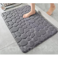 Коврик тканевый противоскользящий для ванной комнаты, 60×40 см