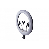 Кольцевая LED лампа RGB Ring Fill Light 45 см сенсорное управление + пульт и 3 держателя для телефона