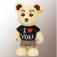 Конструктор Magic Blocks 7038 в виде Мишки Тедди "I Love You" 40.5CM 4450 PCS