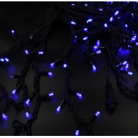 Xmas гирлянда LED 200 3.3Line Short curtain(Сосульки/Бахрома) B-1 Синяя 10M*1,5M Ул.+соед. Белый 7759
