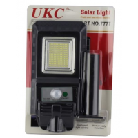 Уличный фонарь на столб с солнечное панелью JD S80 (7777)