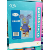 Конструктор Magic Blocks 8108 в виде мишки Bearbrick