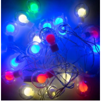 XMAS Гирлянда Штора лампочки в прозрачном шаре 5M 20 лампочек М 8179 XMAS Гирлянда Штора лампочки в прозрачном шаре 5M 20 лампочек М 8179