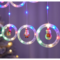 Xmas штора Кольца с фигурами 3mx70cm 110L М 8182