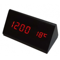 Часы настольные VST 861-1 с красной подсветкой/датчик температуры/дата 