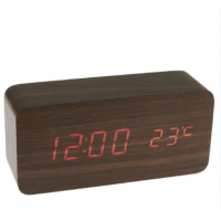 Часы настольные VST 862-1 с красной подсветкой/датчик температуры/дата
