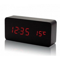 Часы настольные VST 862-1 с красной подсветкой/датчик температуры/дата