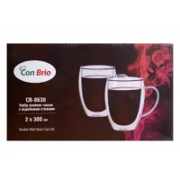 Набор из двух стаканов с двойными стенками Con Brio 8630-2-CB (300мл)(Цена за 2 шт)