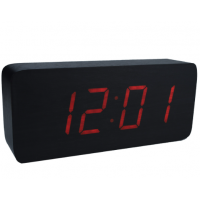 Часы настольные VST 865-1 с красной подсветкой/датчик температуры/дата