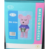 Конструктор Magic Blocks 9104 в виде мишки Bearbrick