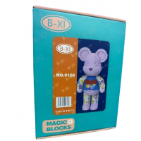 Конструктор 3D Magic Blocks Мишка Bearbrick «Heart» 4300pcs 50cm. 9158