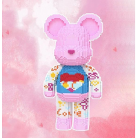 Конструктор 3D Magic Blocks Мишка Bearbrick «Heart» 4300pcs 50cm. 9158