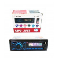 Автомагнитола MP3 3888 ISO 1DIN +BT сенсорный дисплей