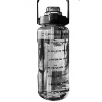Бутылка для воды 2л с соломинкой и ручкой