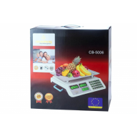 Торговые весы Crownberg CB-5006 со счетчиком цены и заряда аккумулятора до 40 кг(5 шт ящ)