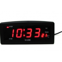 Часы электронные Caixing CX 818 от сети 220v с термометром красные