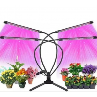 Четверная  ультрафиолетовая гибкая фитолампа для растений на прищепке Led Plant Grow Light USB