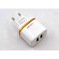 Сетевое зарядное устройство LDNIO DL-A052 (2.4A / 2 USB порта + кабель iPhone)