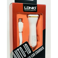 Автомобильное зарядное устройство LDNIO DL-219 (2.1A / 2 USB порта + кабель MicroUSB)