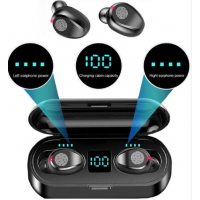 Беспроводные вакуумные Bluetooth наушники с индикацией заряда TWS F9 
