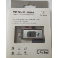 Флешка 3в1 EasyFlash 16GB для iPhone, Android, ПК black