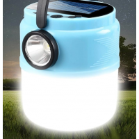 Фонарь-лампа для кемпинга Solar Lamp аккумуляторный светильник подвесной на солнечной батарее, 5 режимов