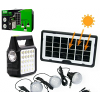Портативная станция для зарядки GD-105 с 3 лампами и солнечной панелью (20)