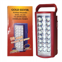 Фонарь переносной Gold Silver GS-2400 24 LED с Повербанком