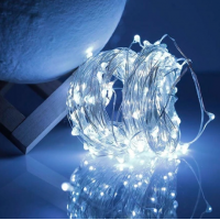 Гирлянда на батарейках + USB 3 m 30 led  W WHITE 7740 Гирлянда на батарейках + USB 3 m 30 led  W WHITE 7740