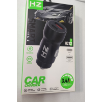 Автомобильное  зарядное устройство HZ HC-12 (5V3.4A  20W  USB-5V-3.1A    Type-C-5V4A)