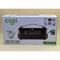 Портативная колонка с FM-радио Cigii K1202 (39*17 см / 12,3 Вт)