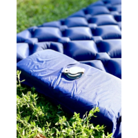 Каремат надувной с подушкой и встроенным насосом 188х60х6см
