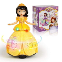  Кукла световыми эффектами музыкой и передвижением от батареек AA HJ298G