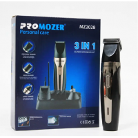Машинка для стрижки волос и бороды аккумуляторная беспроводная Pro Mozer MZ-2028