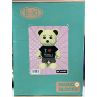 Конструктор 3D Magic blocks Медведь I Love You 47СМ 5105PCS (9060)