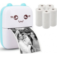 Мини принтер Cat Mini printer  5pc paper