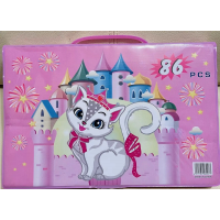 Набор для детского рисования Art Set 86 предметов PINK,BLUE