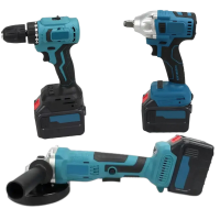 Набор инструментов 3 в1 (шуруповерт,гайковерт,угловая шлифовальная машина)