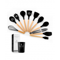 Набор кухонных принадлежностей 12 предметов Kitchen Set (Black)