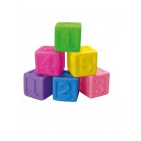 Набор резиновых кубиков с цифрами 6 штук FANNY RATTLE BATHE 0282