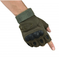 Тактические перчатки с кастетом без пальцев ( М/Л/ХЛ )