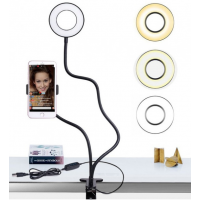 Держатель на прищепке с подсветкой Professional Live Stream Держатель на прищепке с подсветкой Professional Live Stream