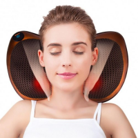  Massage Pillow  QY-8028 Инфракрасный роликовий массажер для шеи и спины 