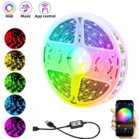 Led гирлянда  Bluetooth RGB лента 5M USB APP BT