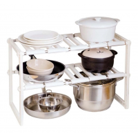 Регулируемая кухонная полка для хранения Kitchen Rack 50-70 см, органайзер под раковину