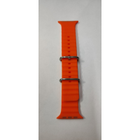 Ремешок для смарт часов силиконовый 42/44/45 mm (Оранжевый)