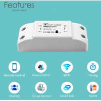 Беспроводный Wi-Fi выключатель релле Smart Home 10А