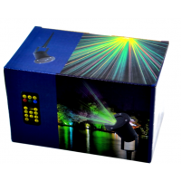 Лазерный звездный проектор с пультом Star Shower Laser Light (металл)