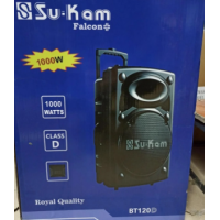 Портативная колонка Su-Kam BT 120D / 212D+ 2 микрофона 