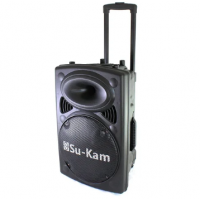 Портативная колонка Su-Kam BT 120D / 212D+ 2 микрофона 
